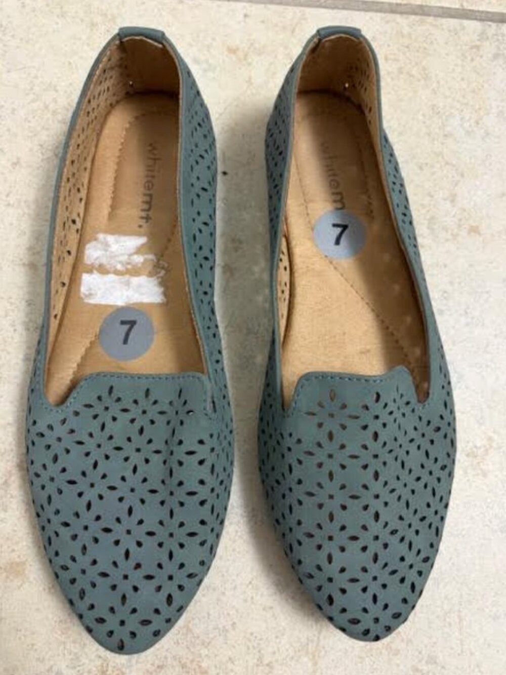 White Mt. Women's Shoes Size 7 Teal Green Loafer Flats Slip On